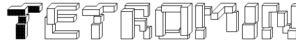 Tetrominoes font preview