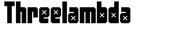 Threelambda font