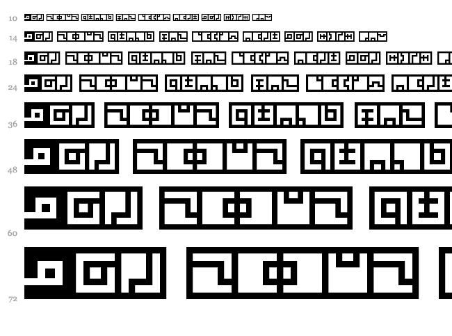 Zuish font waterfall