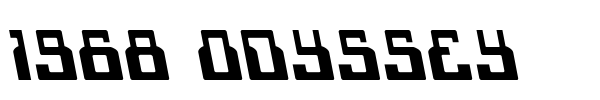 1968 Odyssey font