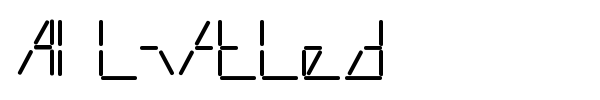 AI Liftled font preview
