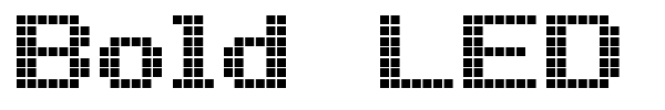 Bold LED Board-7 font