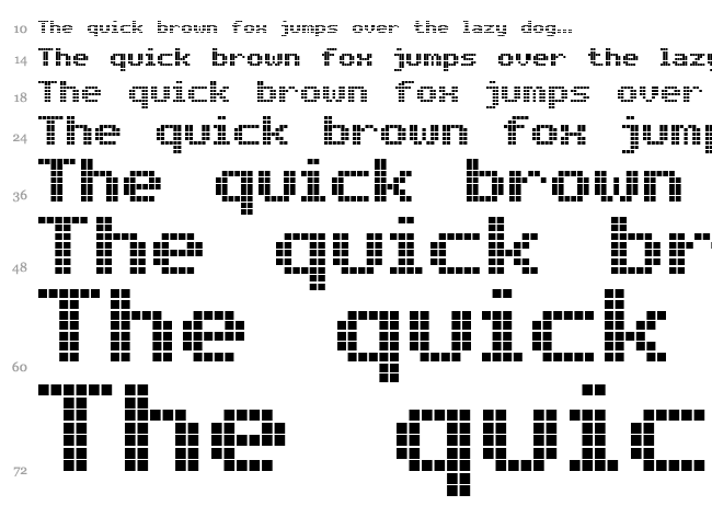 Bold LED Board-7 font waterfall