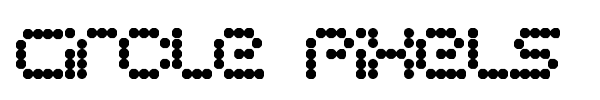 Circle Pixels font