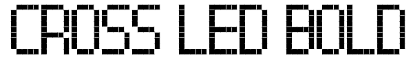Cross Led Bold TFB font