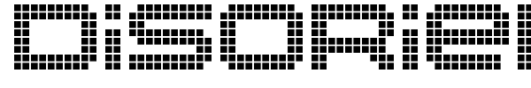 Disorient Pixels font