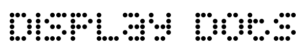 Display Dots font preview