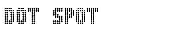 Dot Spot font