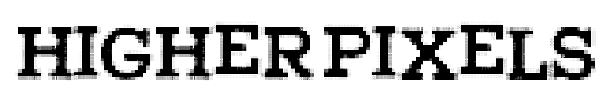 Higher Pixels font