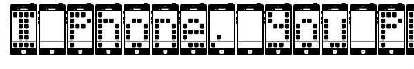 I Phone, You Phone font preview