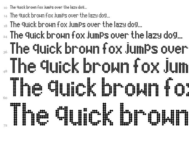 Marcopolo 13x9 font waterfall