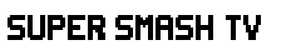 Super Smash TV font