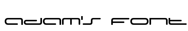 Adam's Font font
