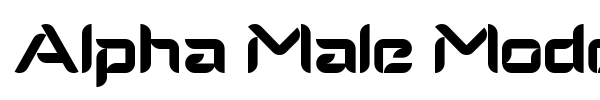 Alpha Male Modern font