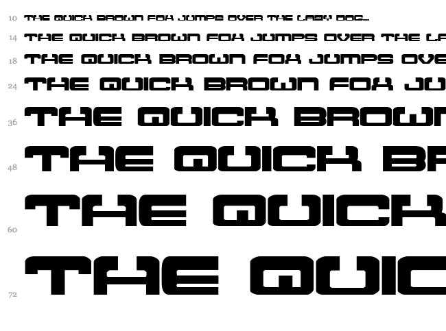 Atlantia font waterfall
