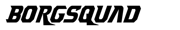 Borgsquad font preview