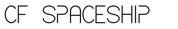 CF Spaceship font