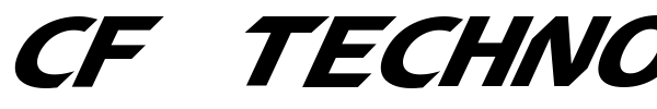 CF TechnoMania font