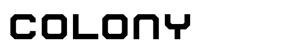 Colony font