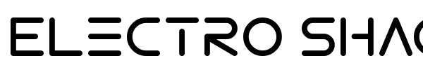 Electro Shackle font