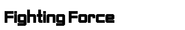 Fighting Force font