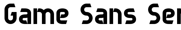 Game Sans Serif 7 font