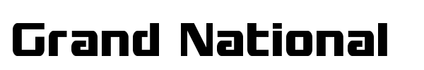 Grand National font preview