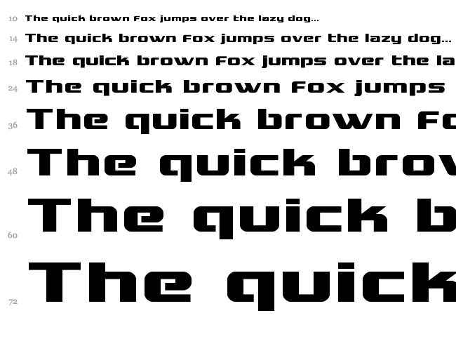 Grand National font waterfall