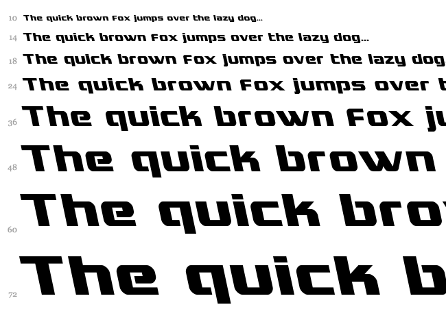 Grand National font waterfall