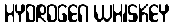 Hydrogen Whiskey font