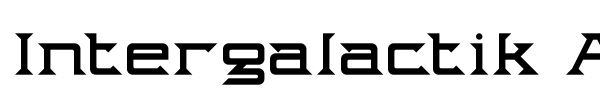 Intergalactik Airlines font