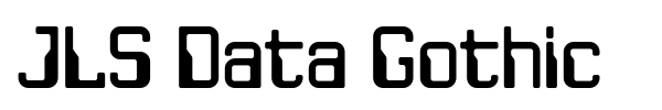 JLS Data Gothic font