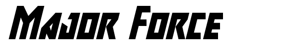 Major Force font