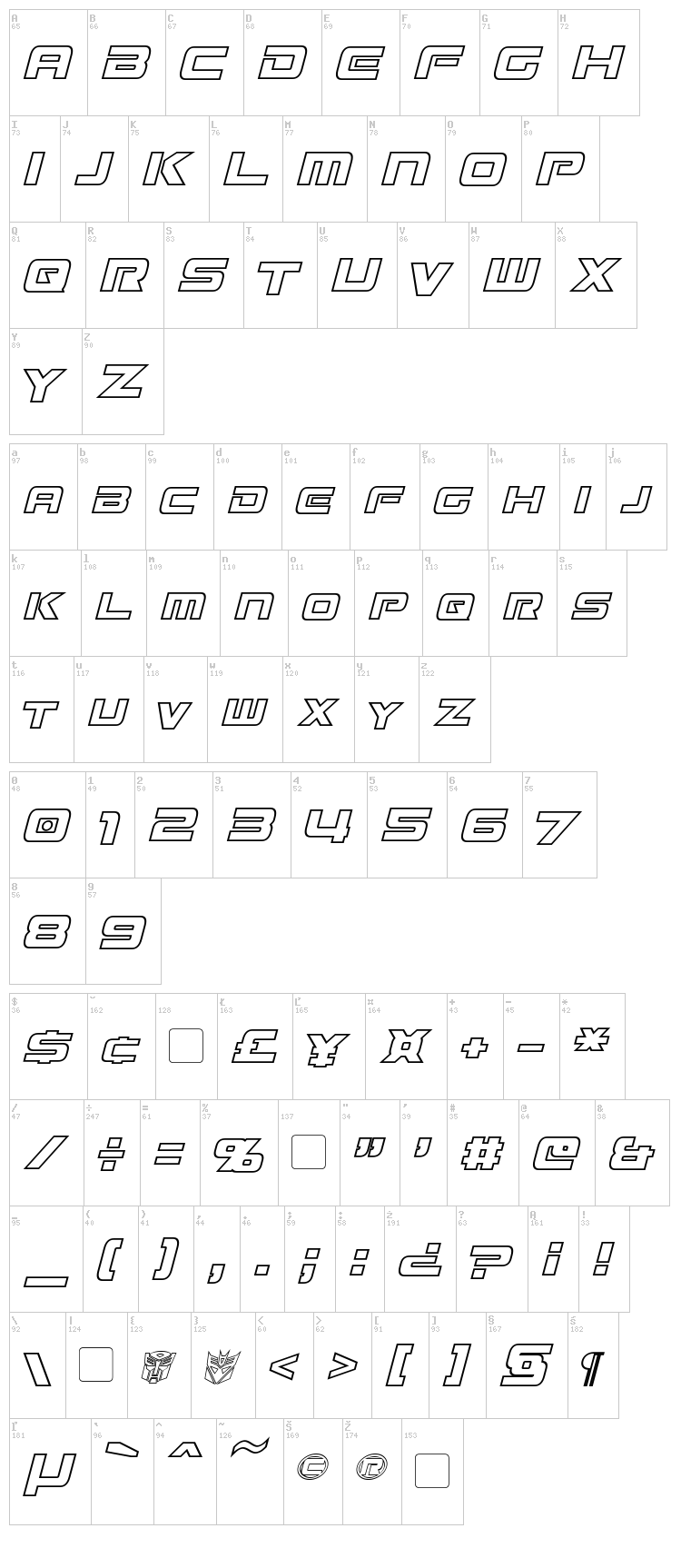 Mission GT-R font , Techno - Sci-fi fonts - Fontzzz.com