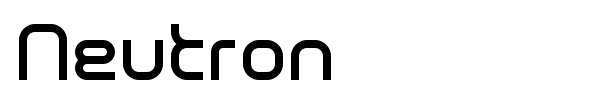 Neutron font preview