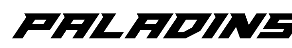 Paladins font