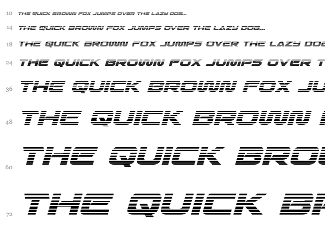 Quark Storm font waterfall