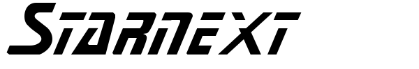 Starnext font
