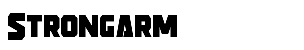 Strongarm font