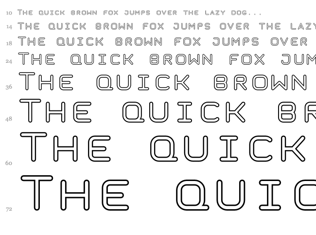 Taurus Mono font waterfall