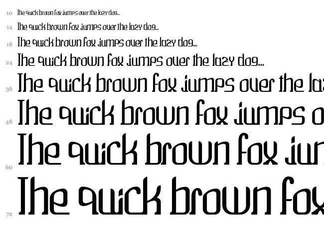 Wako font waterfall
