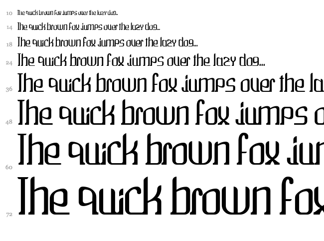 Wako font waterfall
