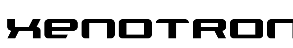 Xenotron Broadstroke font