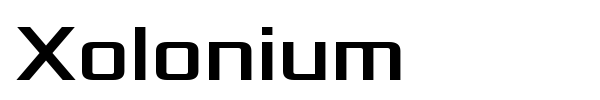 Xolonium font
