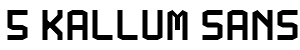 5 Kallum Sans Neue font