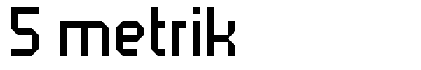 5 metrik font preview