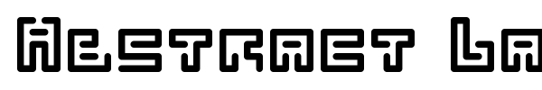 Abstract Labyrinth Rounded font