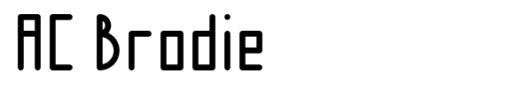 AC Brodie font