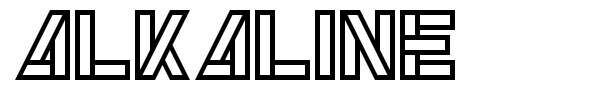 Alkaline font