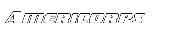 Americorps font